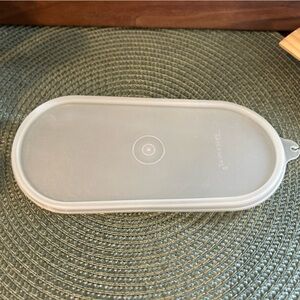 8-1/4" Oval Sheer Clear Tupperware REPLACEMENT LID 1376 FOR Container 1376 Read.